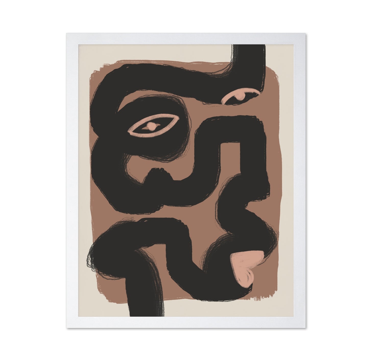 Abstract Black Portrait