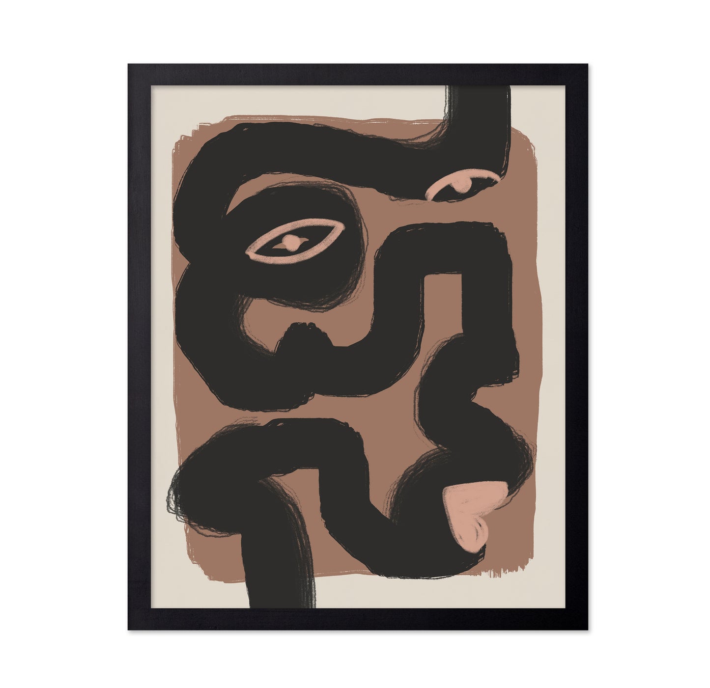 Abstract Black Portrait