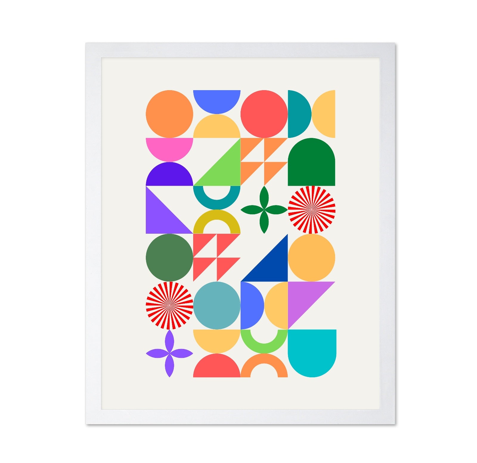Colorful Geometric Shapes And Patterns