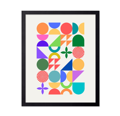 Colorful Geometric Shapes And Patterns