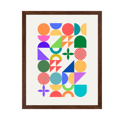 Colorful Geometric Shapes And Patterns