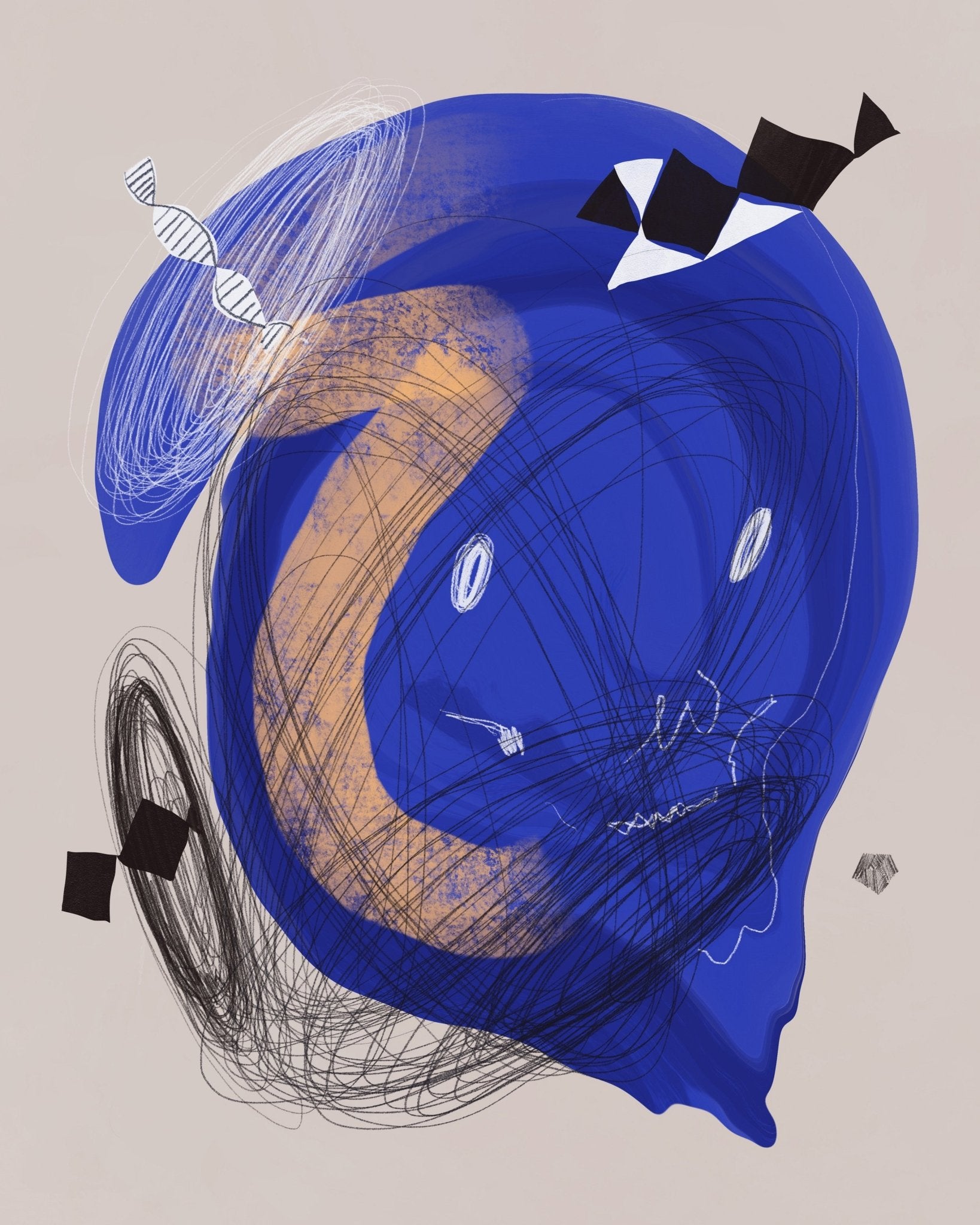 Chaotic Blue Whirl