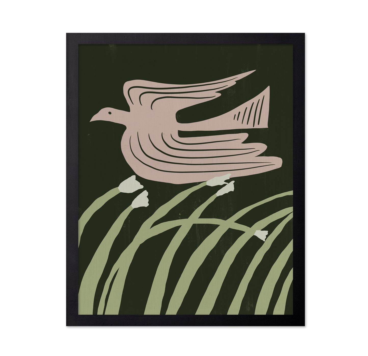 Stylized Bird In Flight