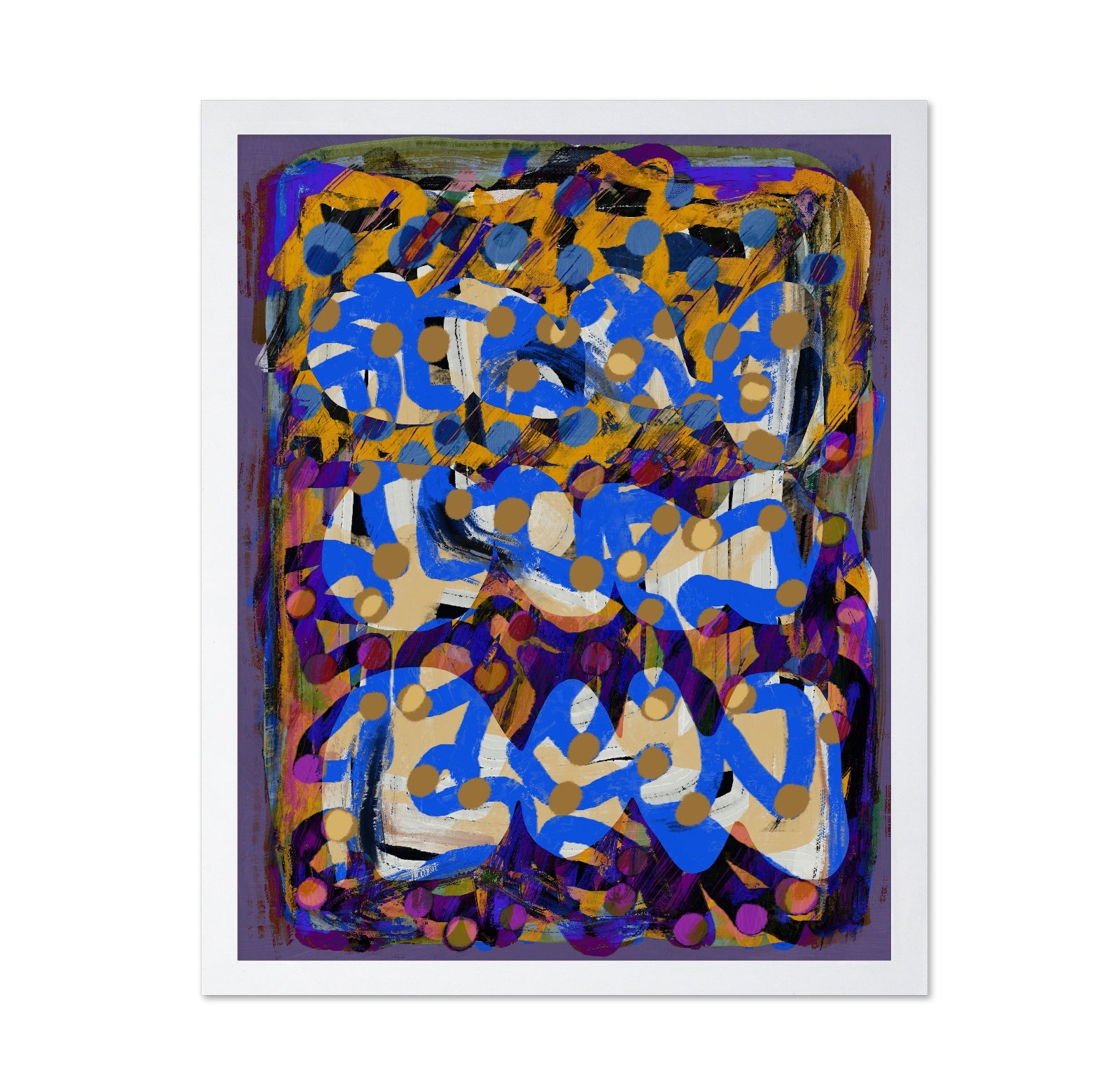 Line Art Abstract Purple Substract