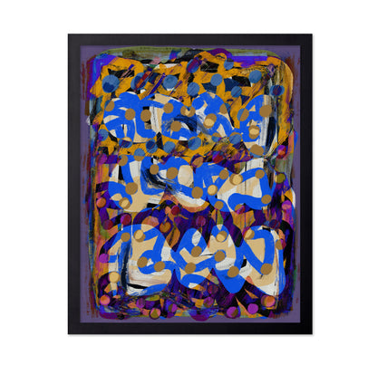 Line Art Abstract Purple Substract