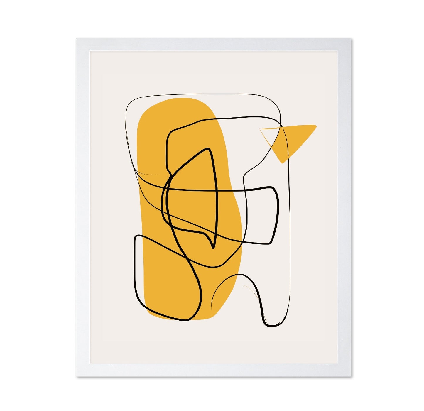 Line Abstract In Yellow
