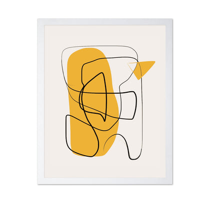 Line Abstract In Yellow