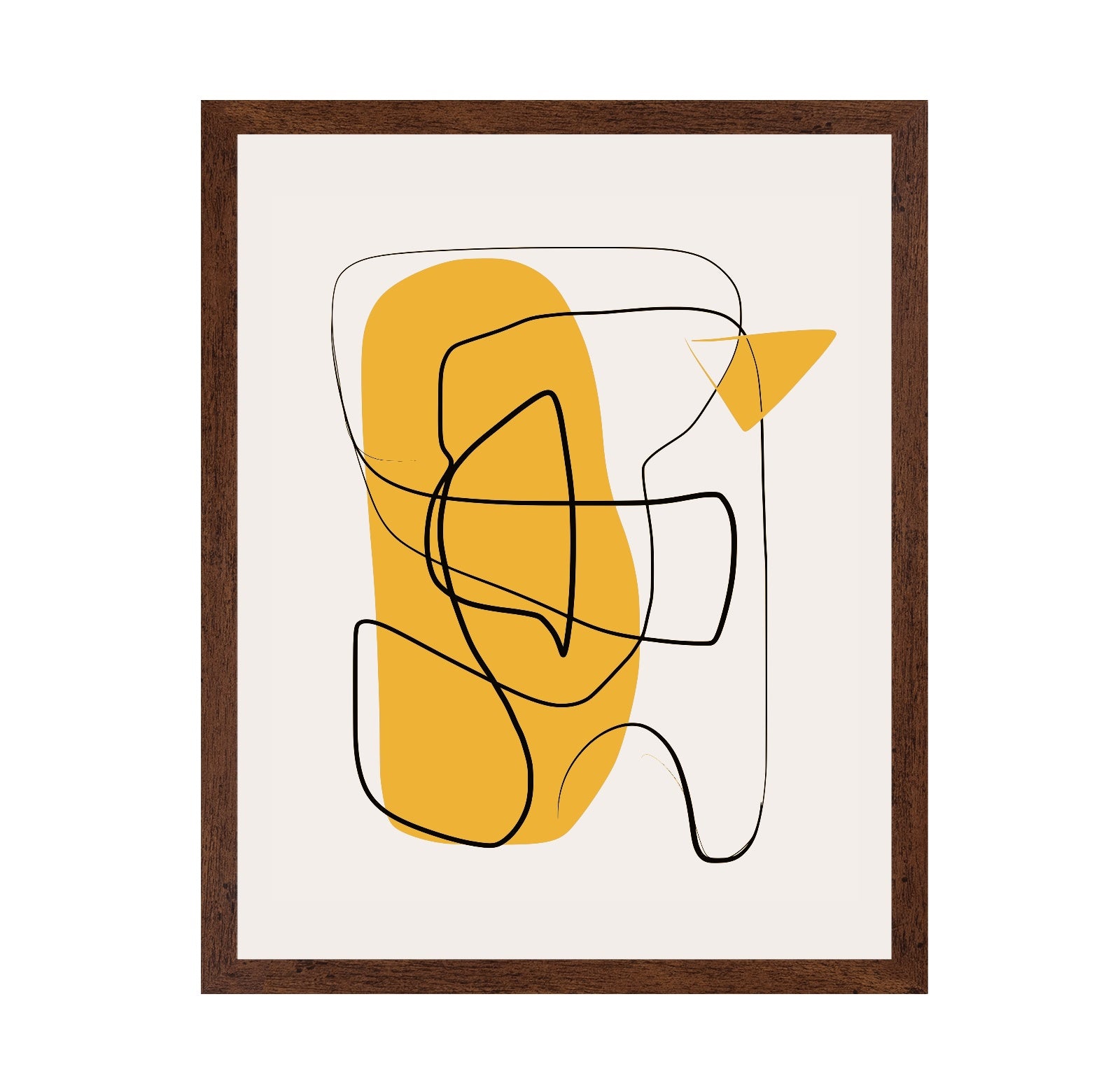 Line Abstract In Yellow