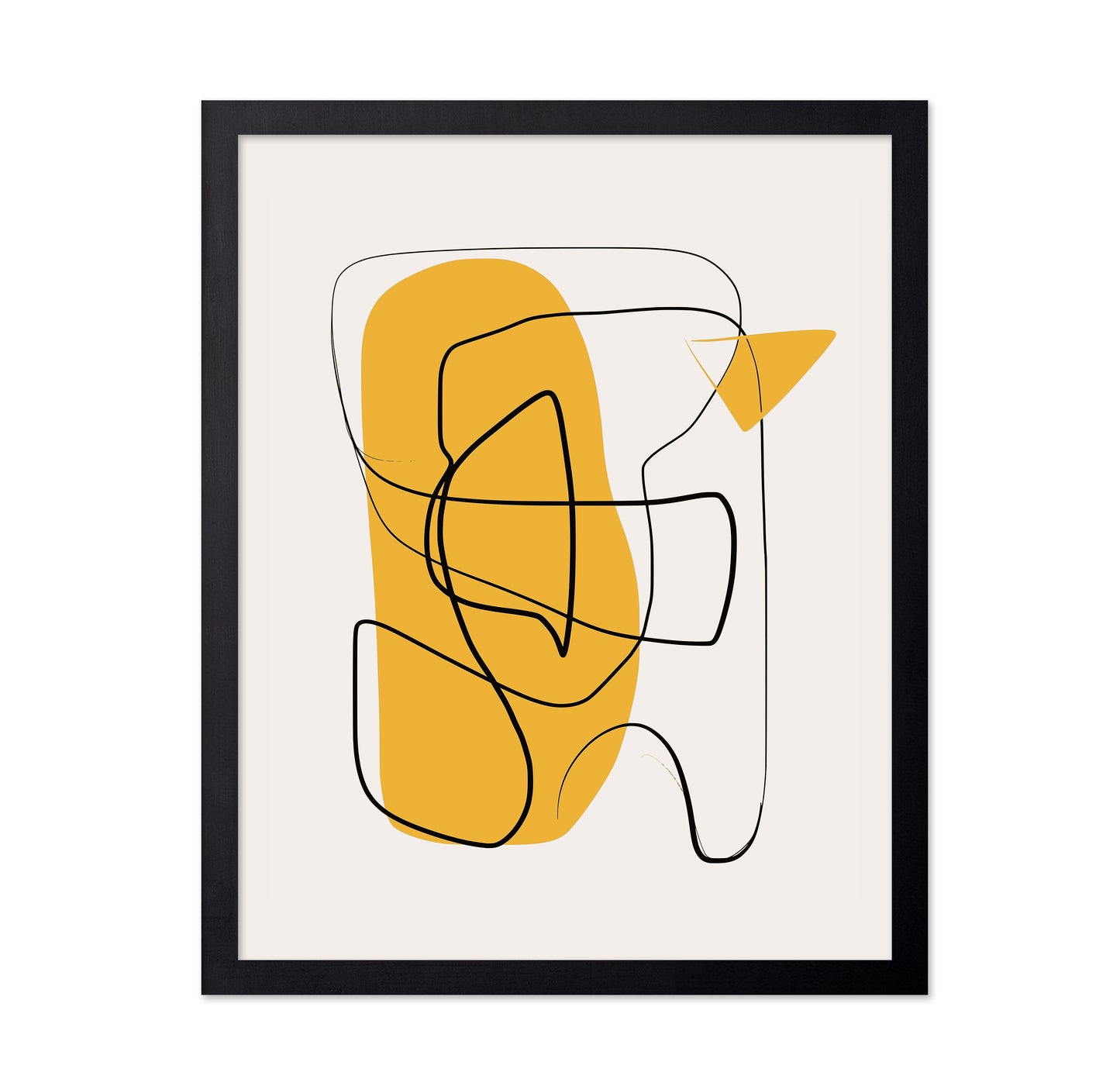 Line Abstract In Yellow