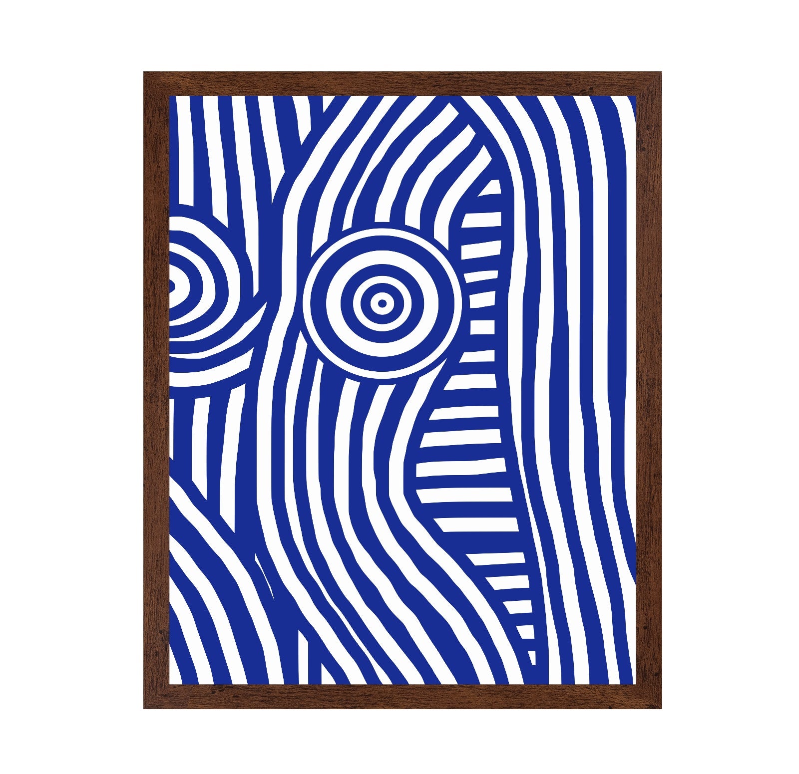 Front Blue and White Striped Nude