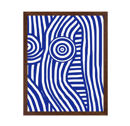 Front Blue and White Striped Nude