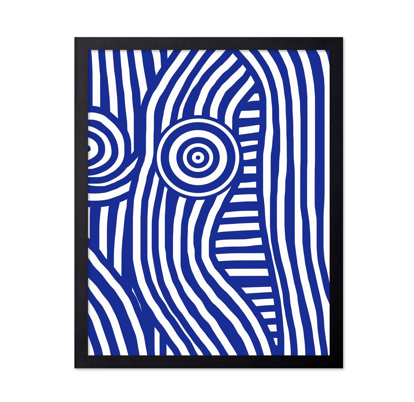 Front Blue and White Striped Nude