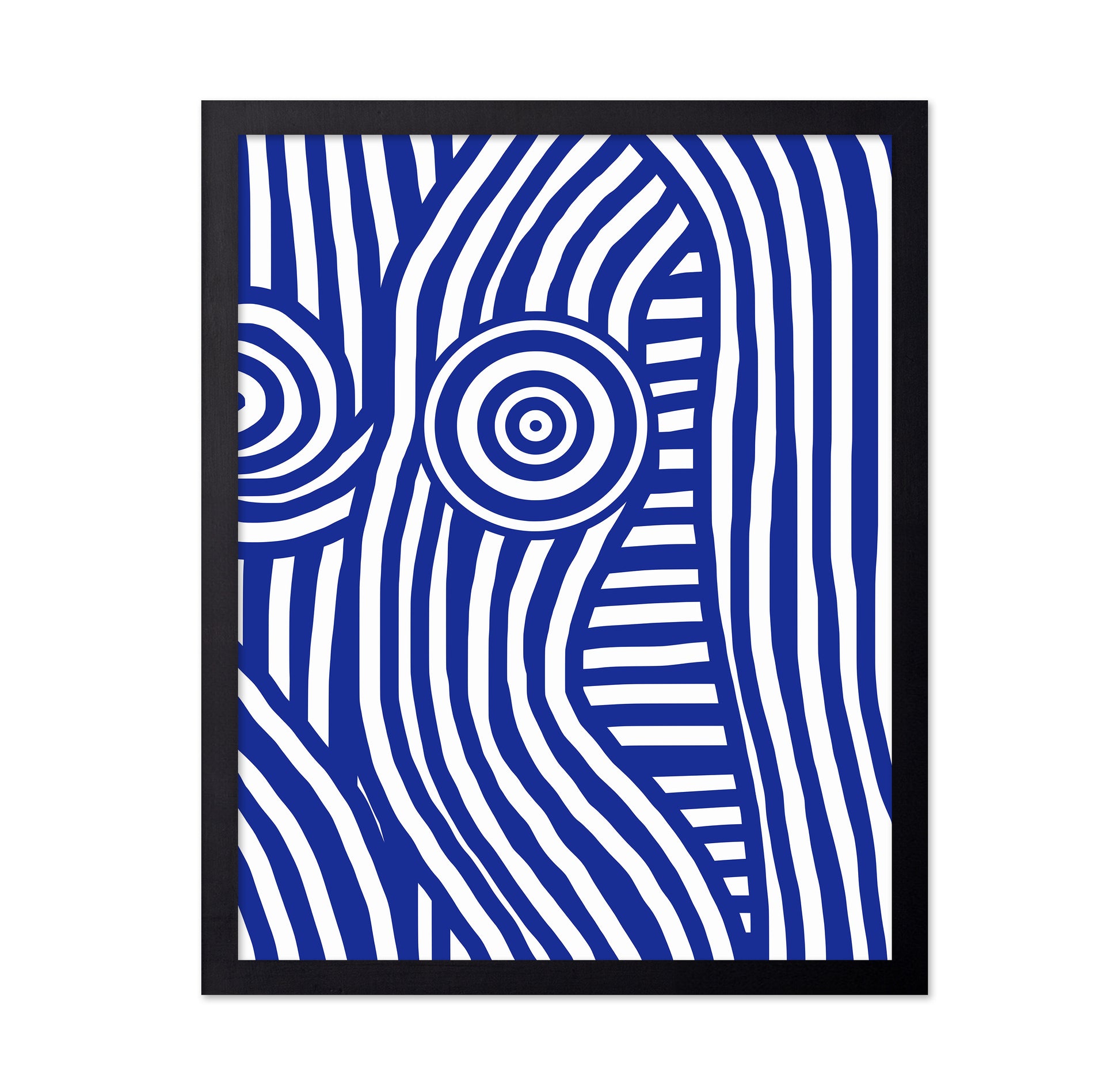 Front Blue and White Striped Nude