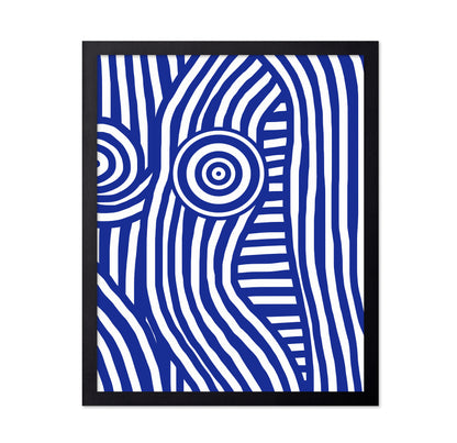 Front Blue and White Striped Nude