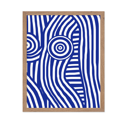 Front Blue and White Striped Nude