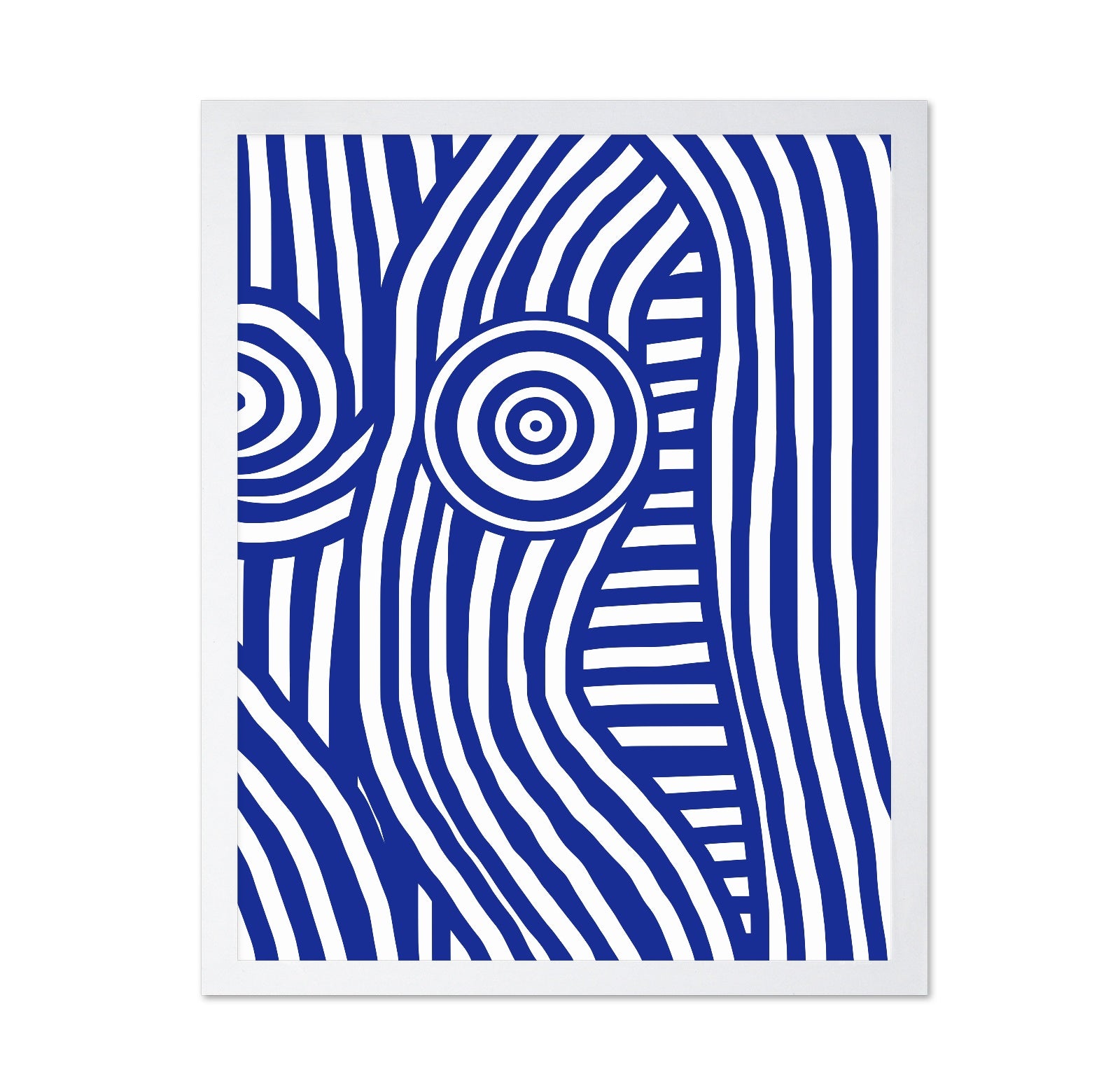 Front Blue and White Striped Nude