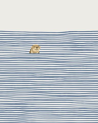 Otter in the Waves