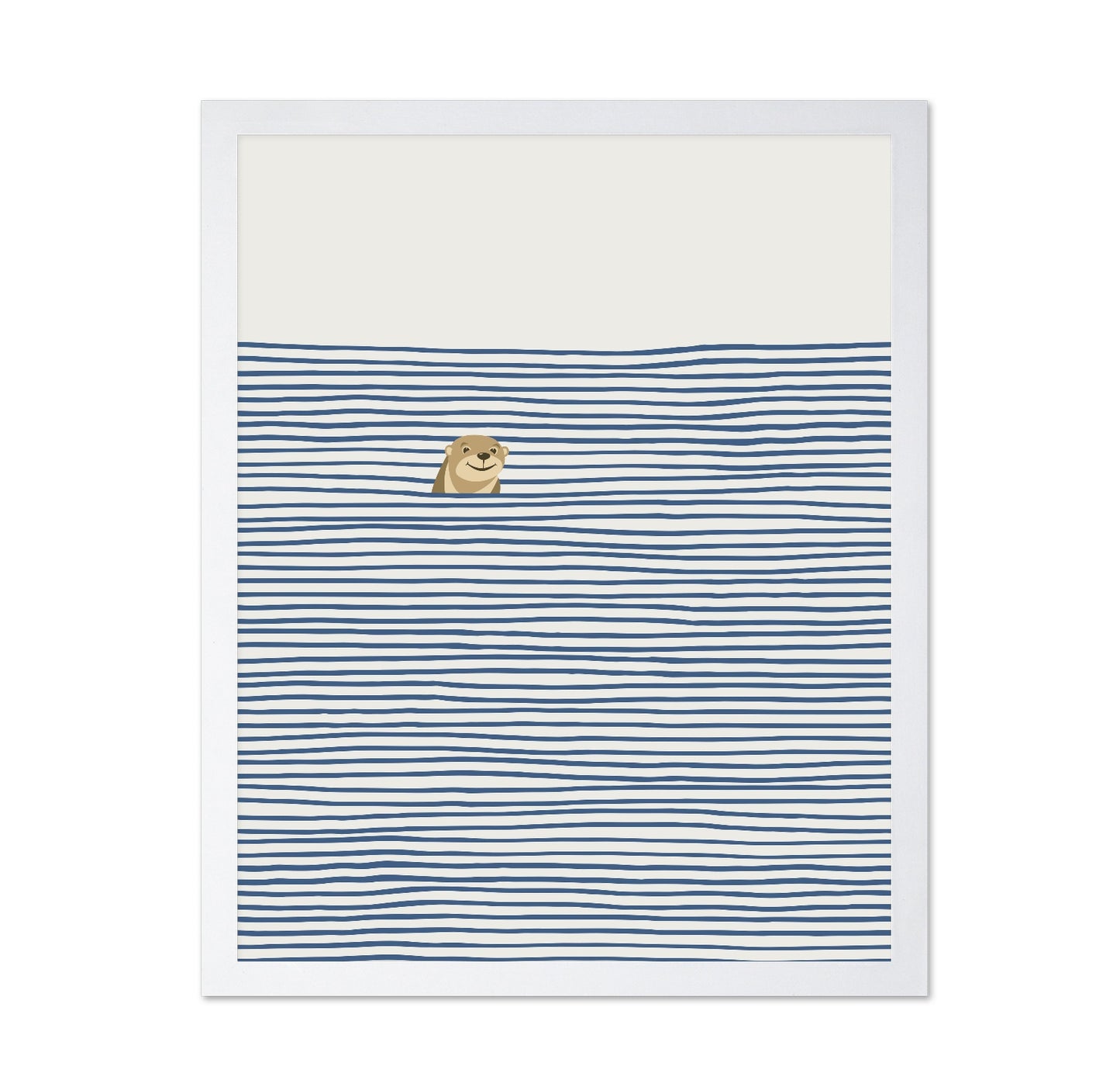 Otter in the Waves