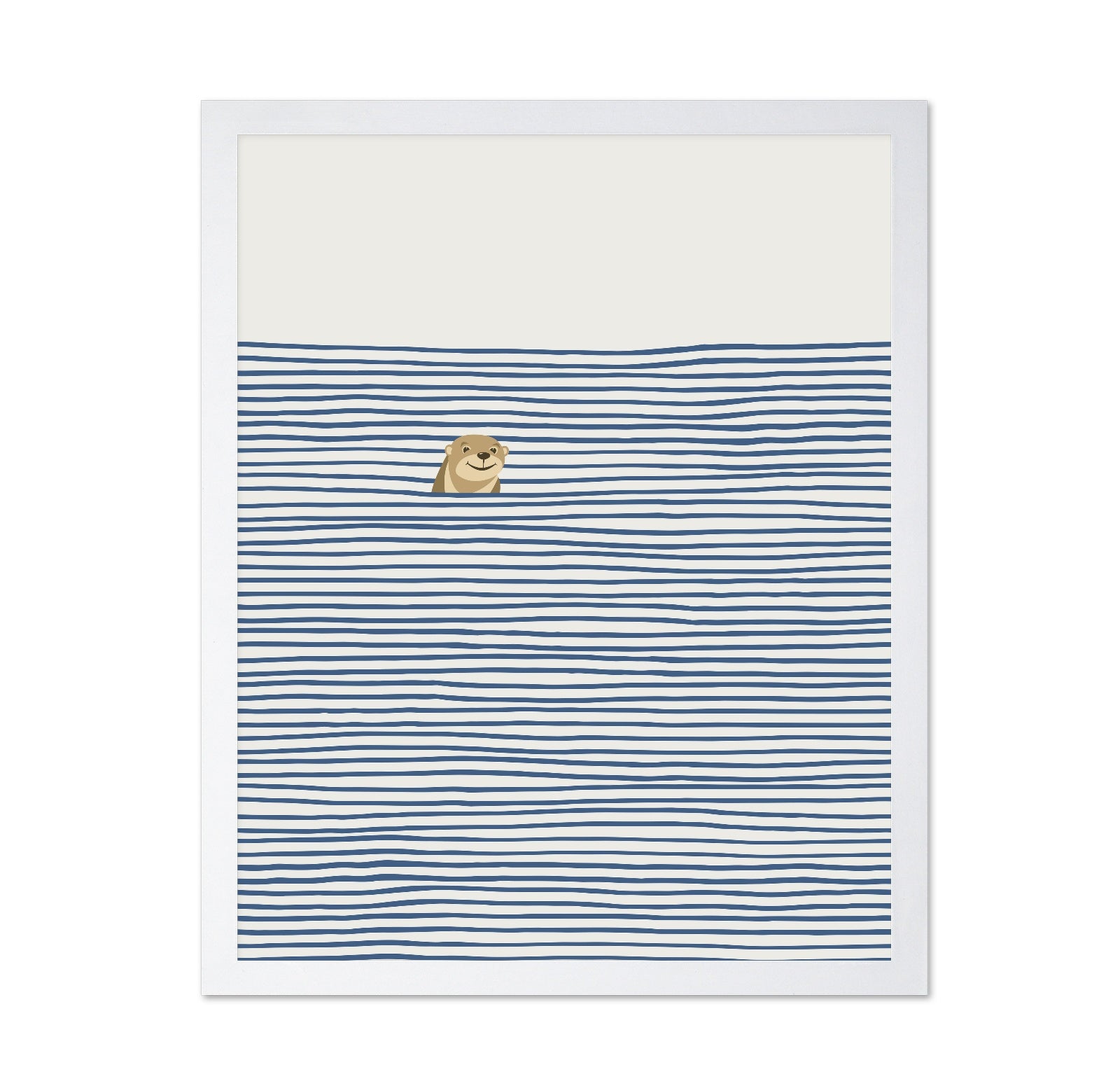 Otter in the Waves