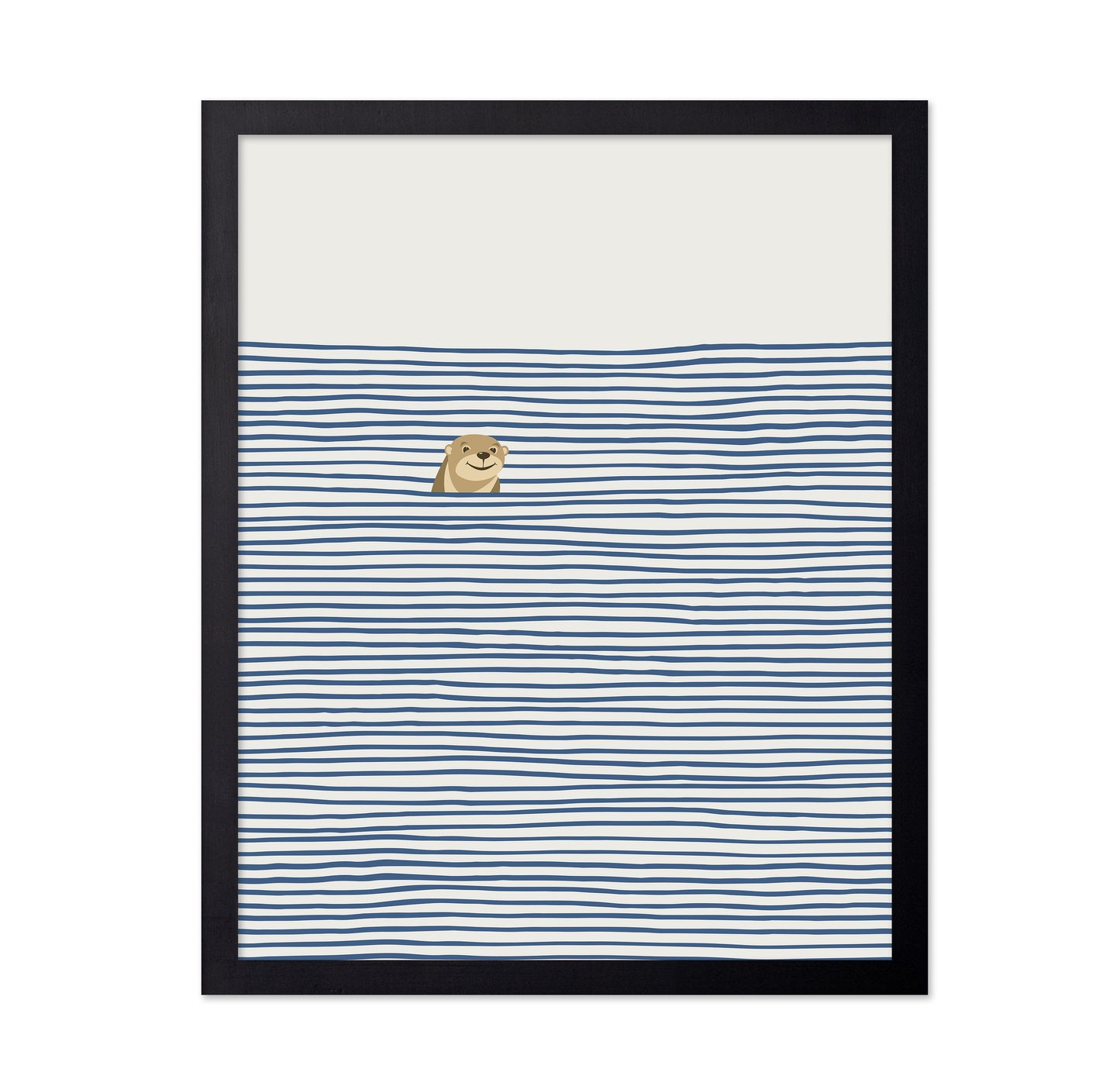 Otter in the Waves