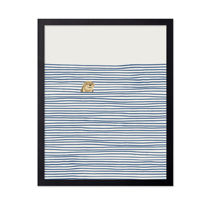 Otter in the Waves