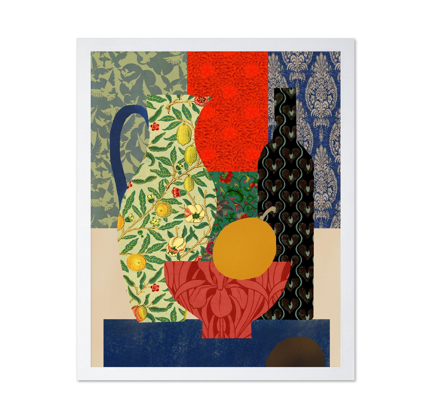Eclectic Vases and Fruit Bowl
