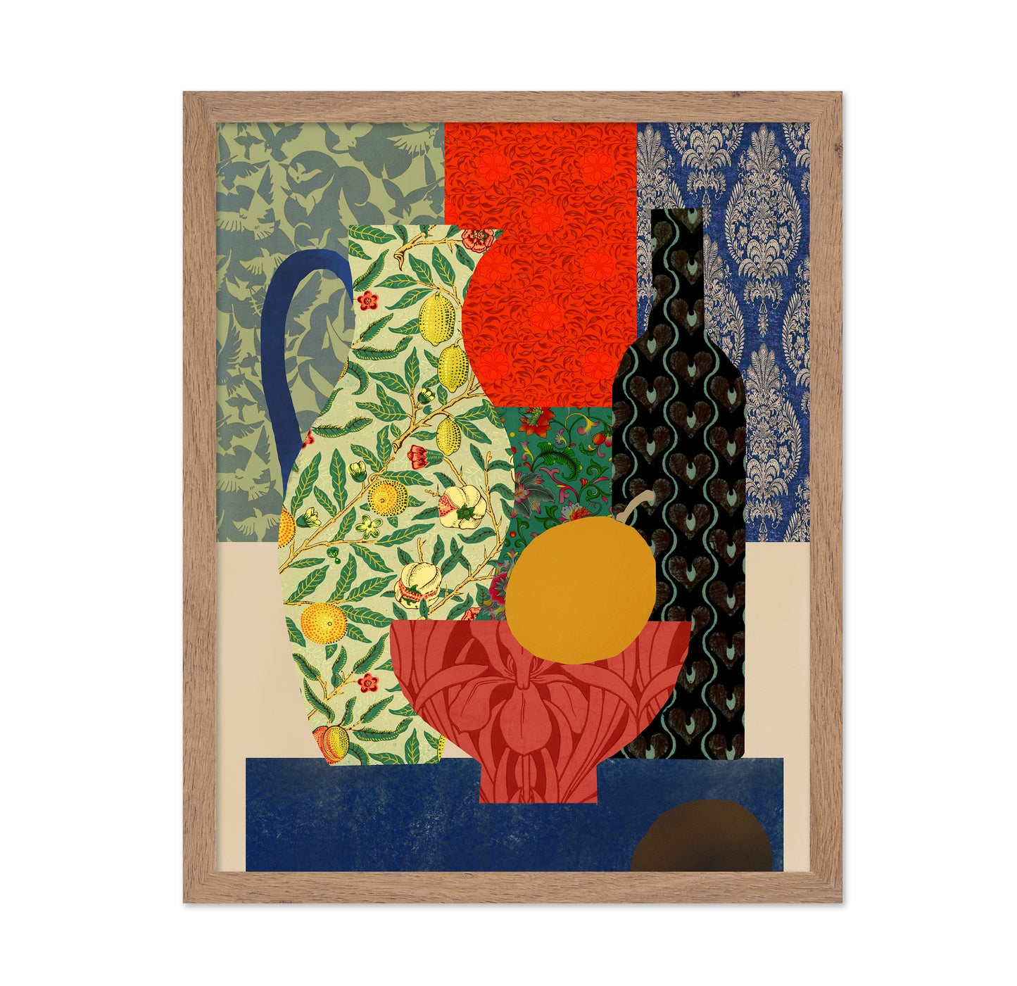 Eclectic Vases and Fruit Bowl