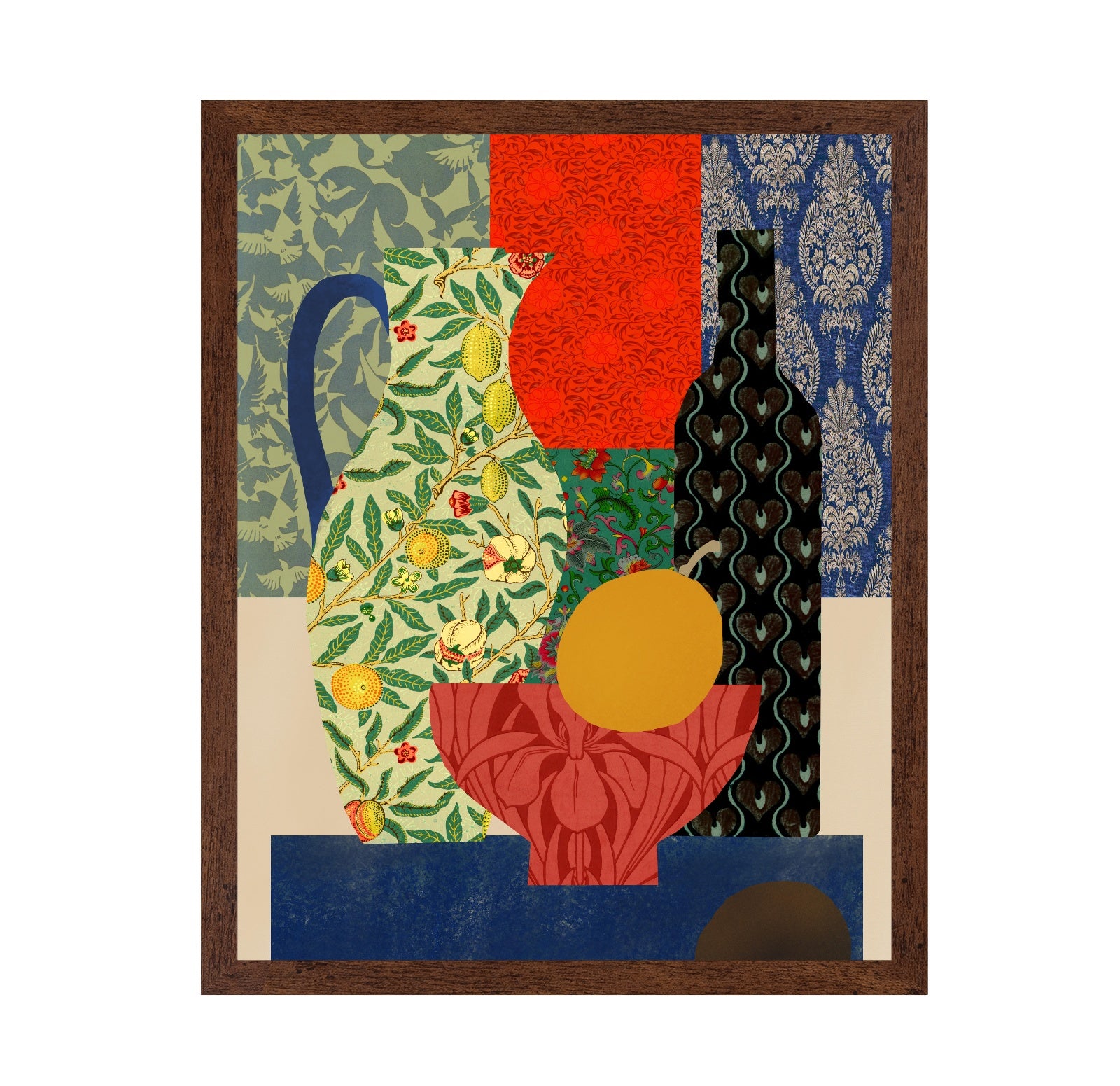 Eclectic Vases and Fruit Bowl