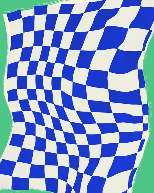 Blue Checker Pattern