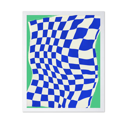 Blue Checker Pattern