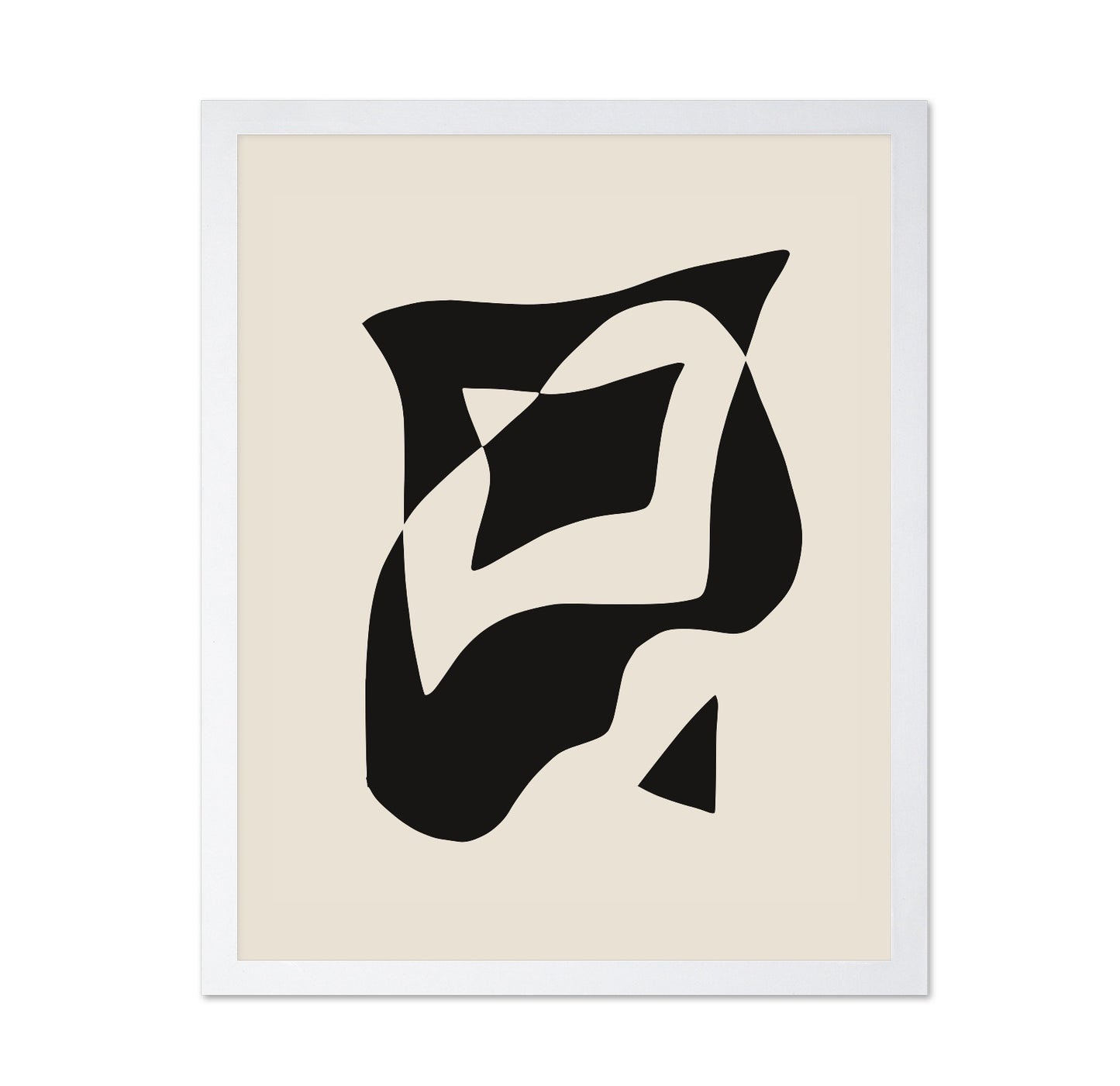 Bold Black And White Geometric Composition