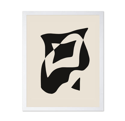 Bold Black And White Geometric Composition