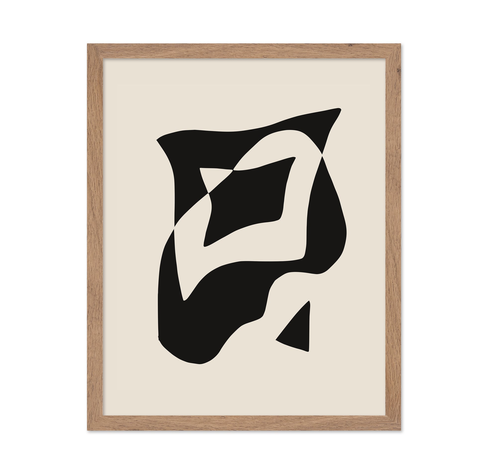 Bold Black And White Geometric Composition