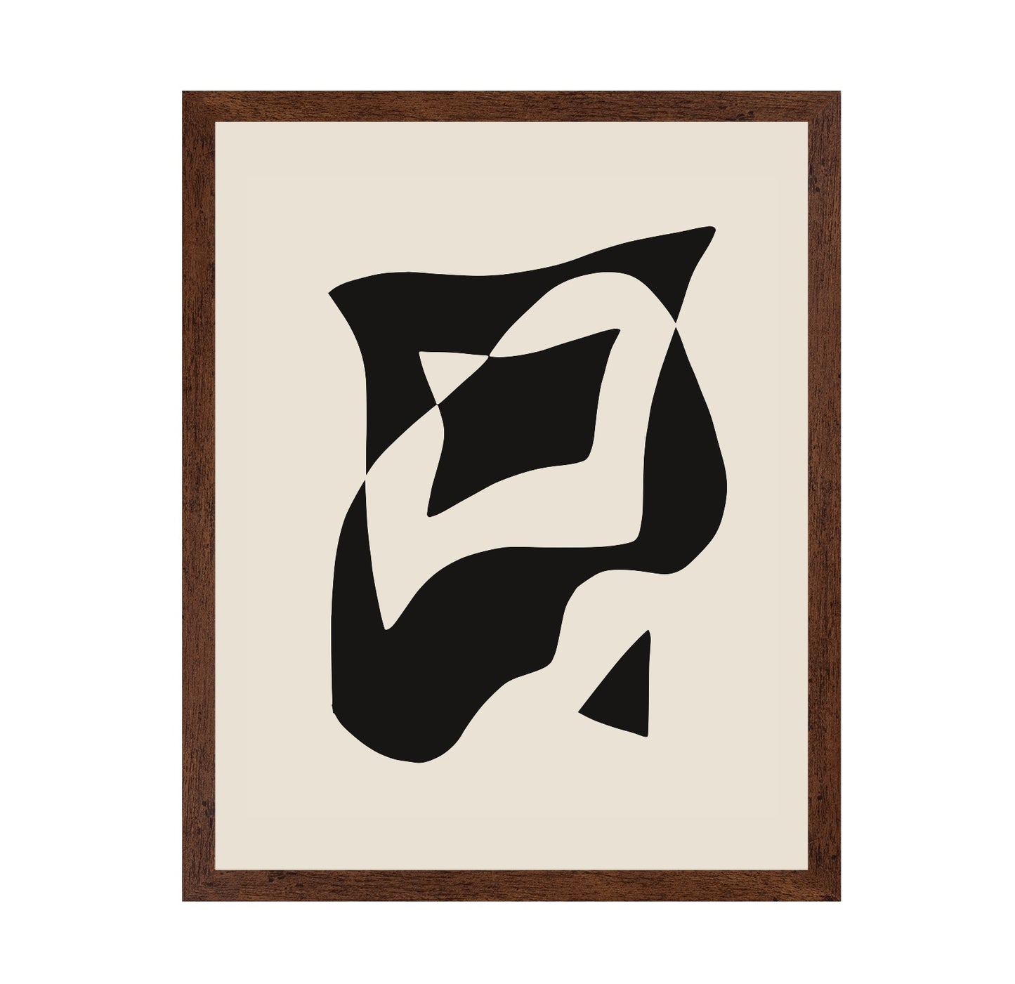 Bold Black And White Geometric Composition
