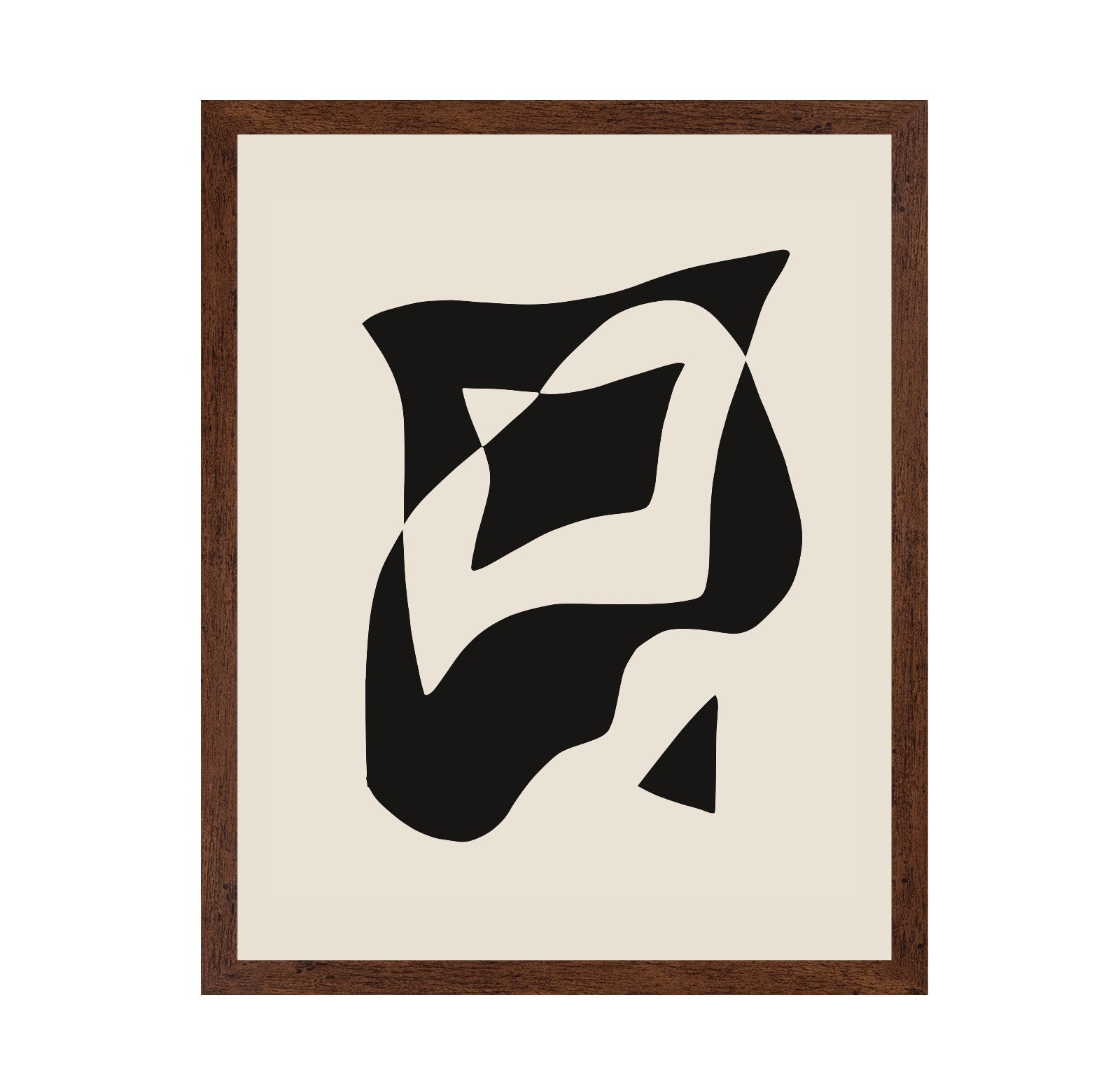 Bold Black And White Geometric Composition