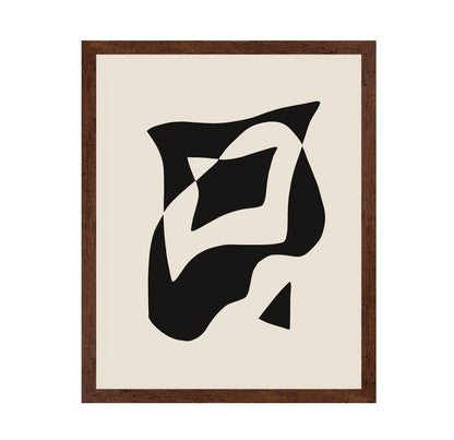 Bold Black And White Geometric Composition