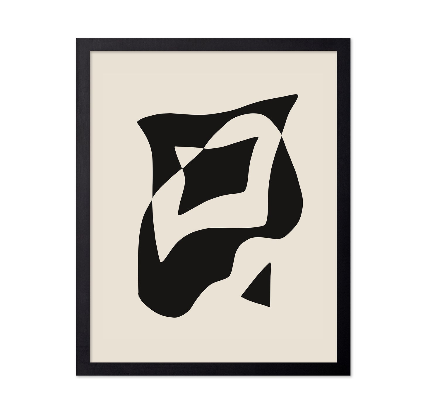 Bold Black And White Geometric Composition