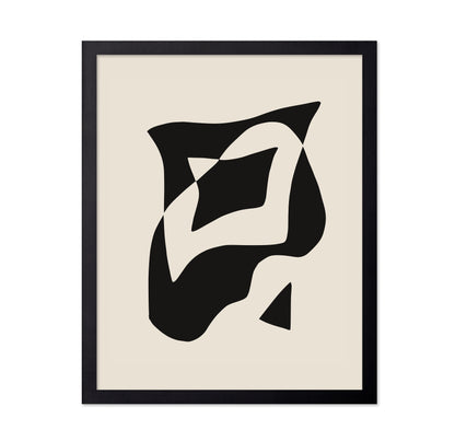 Bold Black And White Geometric Composition