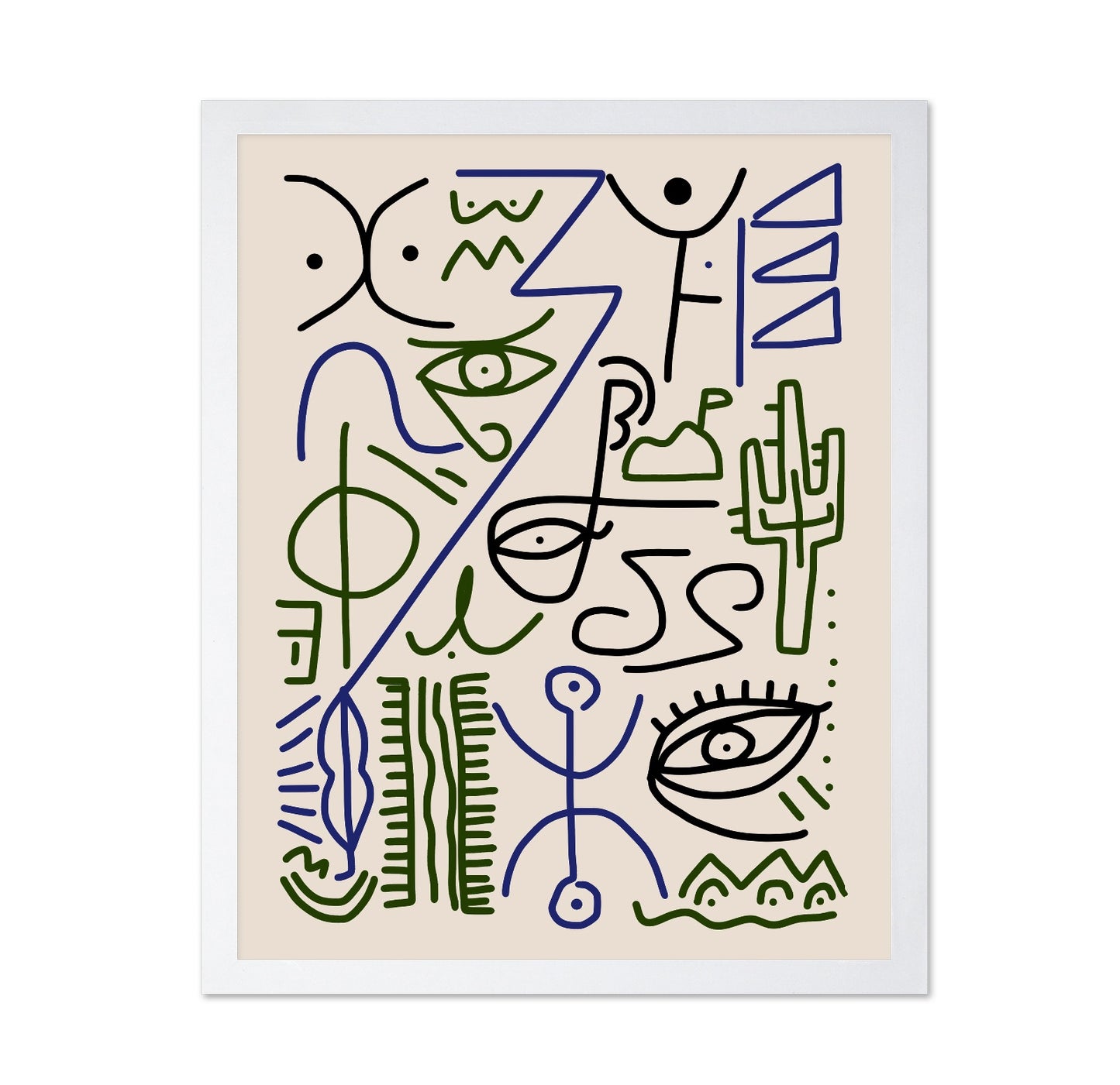 Line Art Bizarre Village Symbol