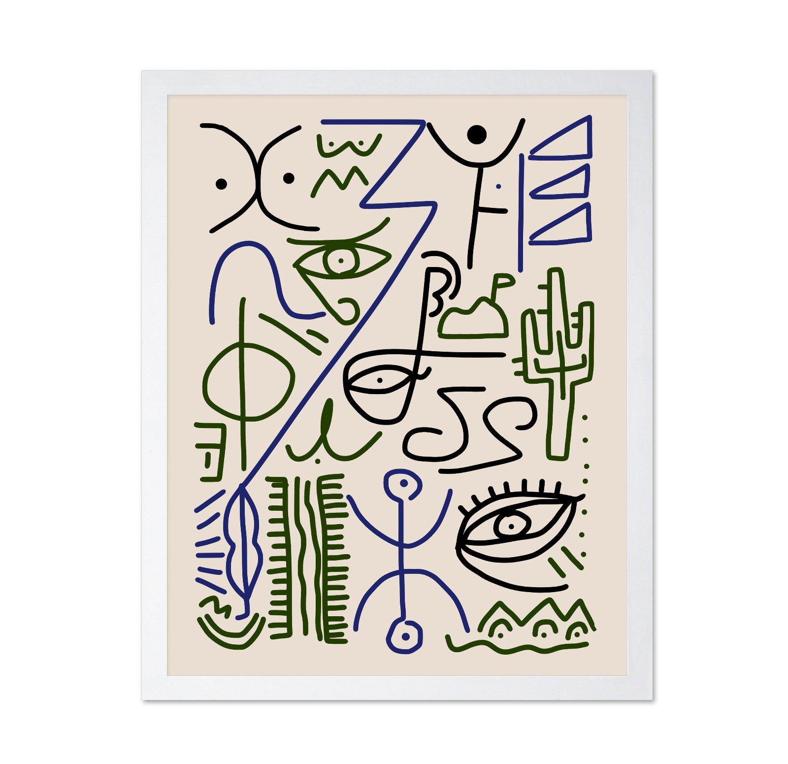 Line Art Bizarre Village Symbol