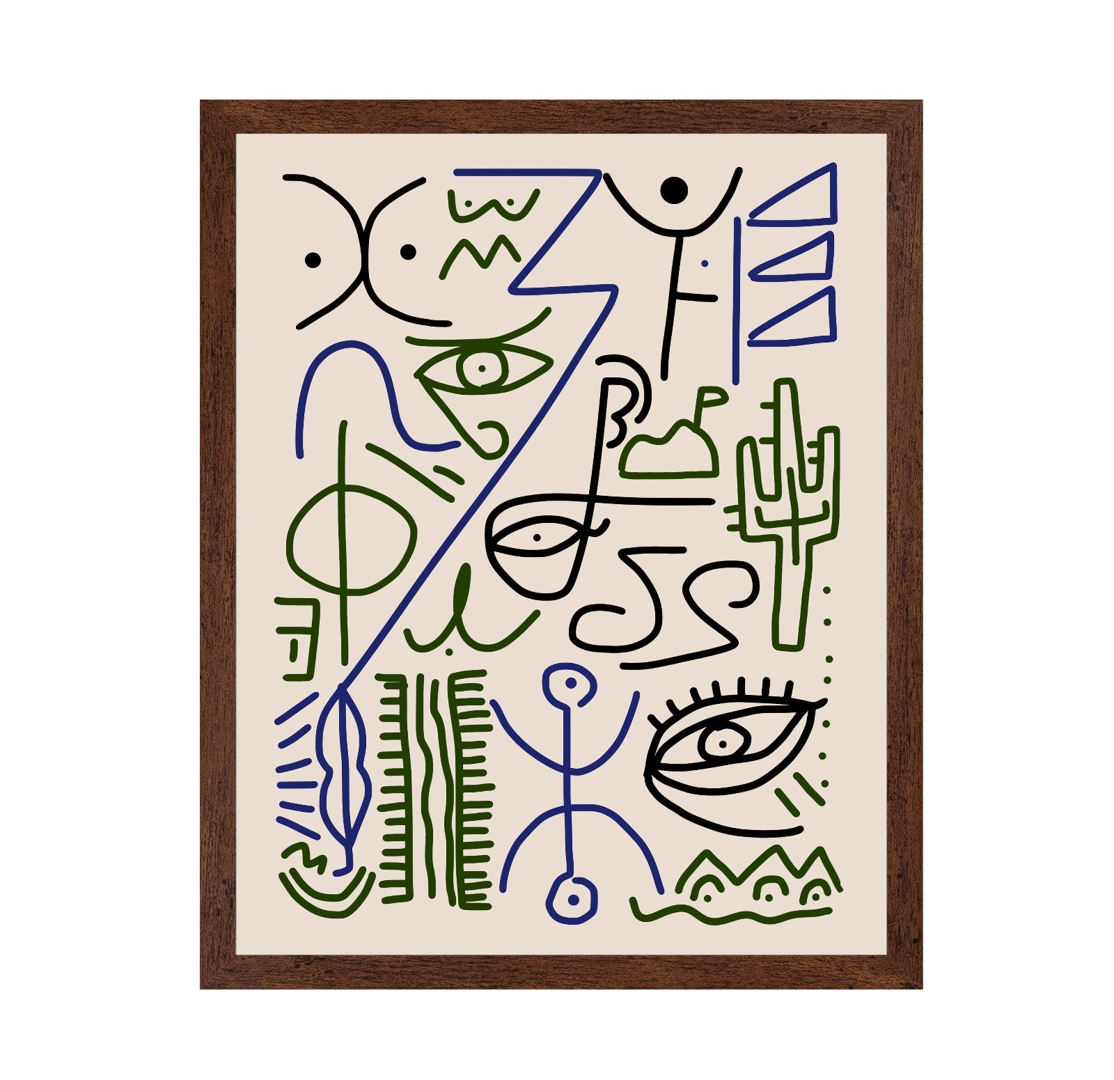 Line Art Bizarre Village Symbol
