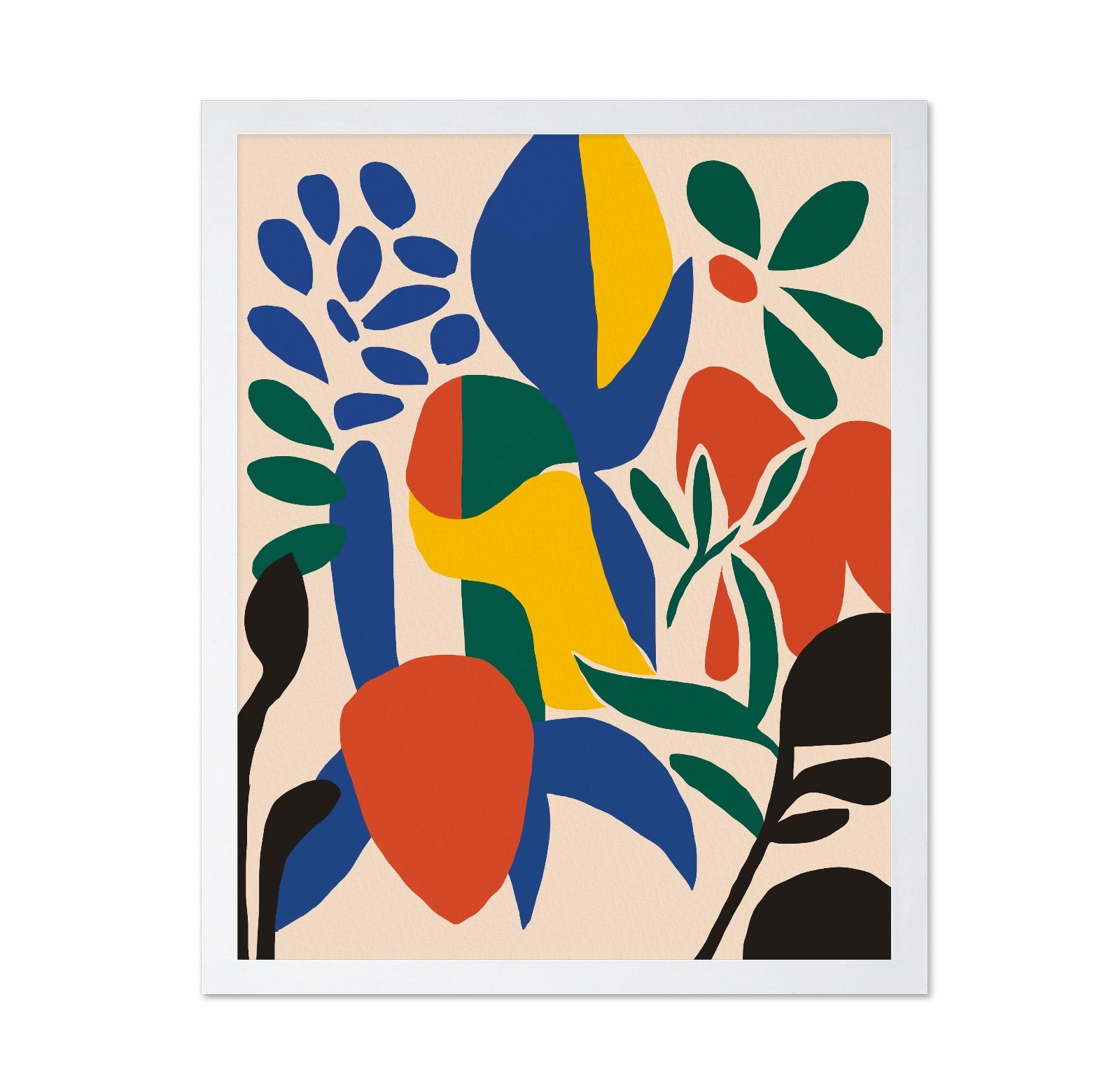 Abstract Colorful Leaves