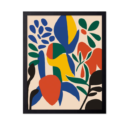 Abstract Colorful Leaves