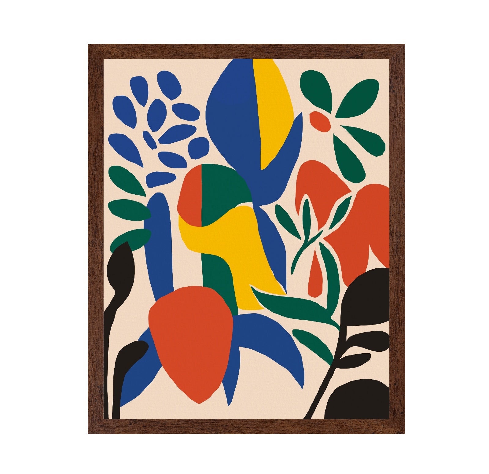 Abstract Colorful Leaves