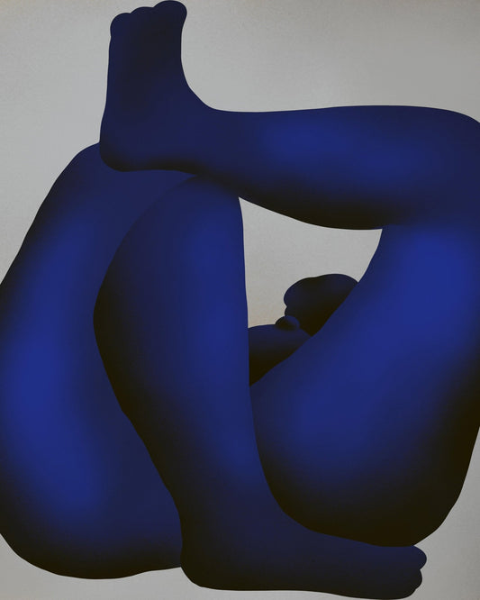 Blue Abstract Form