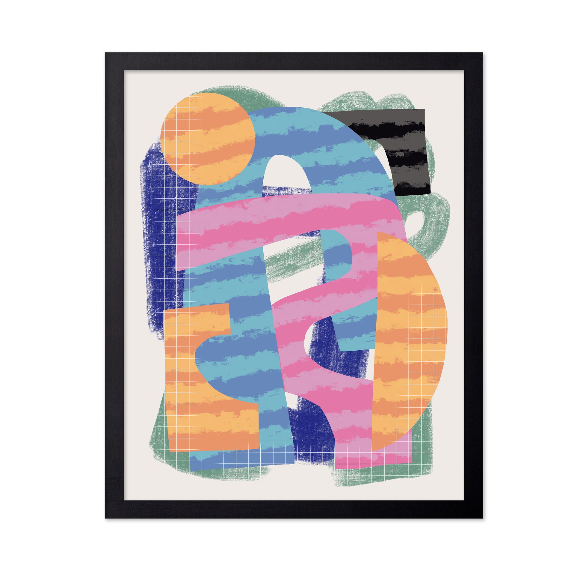 Abstract Stripe Minimal Collage No 2