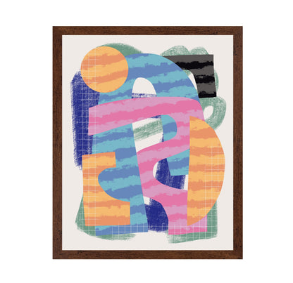 Abstract Stripe Minimal Collage No 2