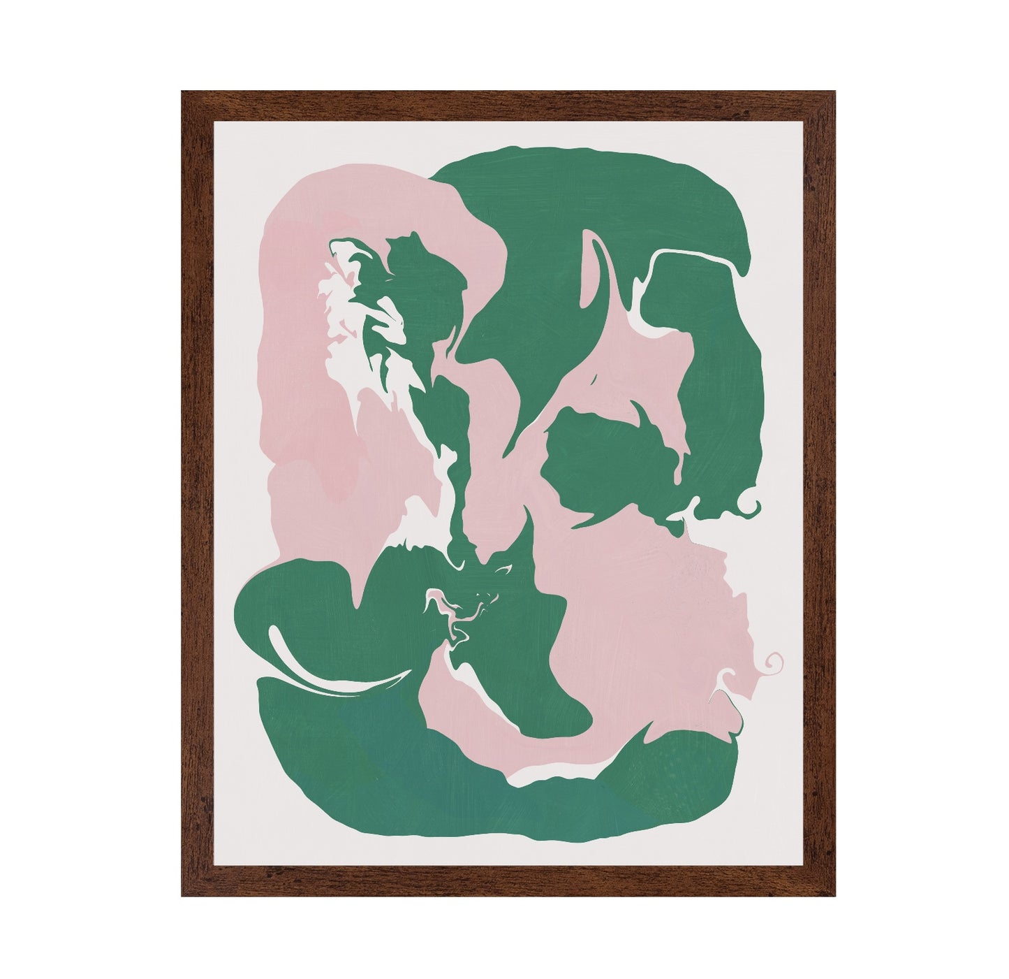 Pink and Green Abstract Liquid