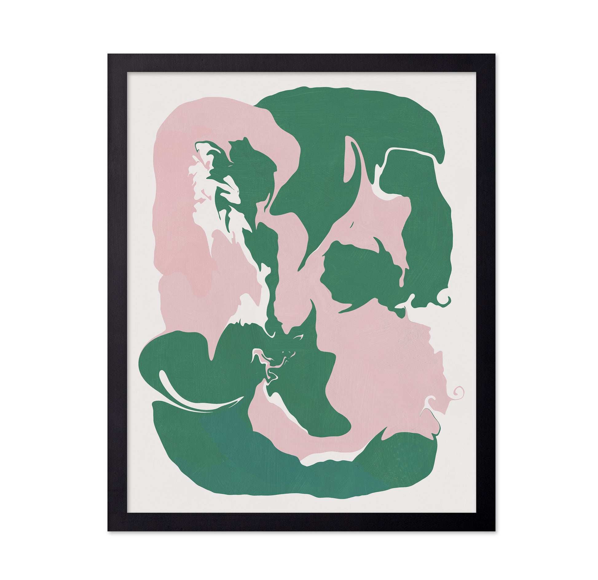 Pink and Green Abstract Liquid