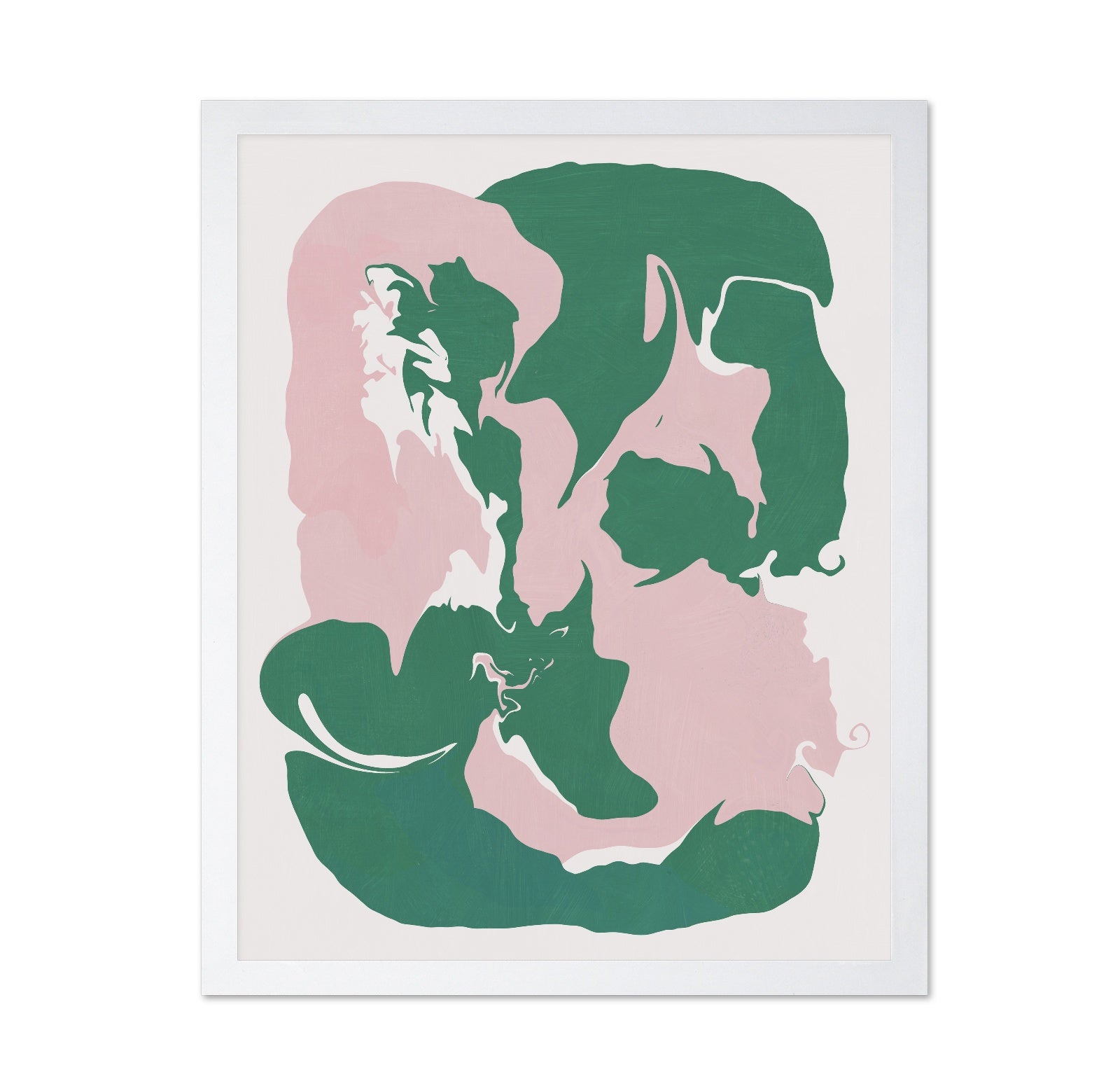 Pink and Green Abstract Liquid